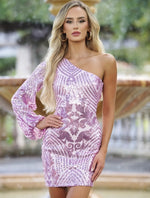 Barcelona One Shoulder Mini Dress