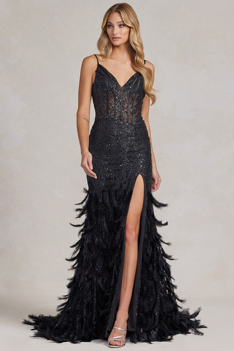 flamingo Nights..Slit Black