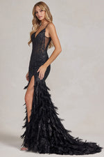 flamingo Nights..Slit Black