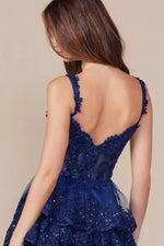 Tessa Mini Dress.. Navy Blue
