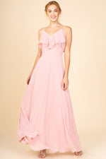 SUMMER  DREAMS OFF THE SHOULDER BRIDESMAID GOWN