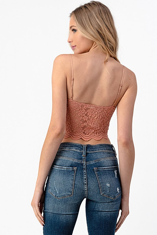 LACEY LACED CAMI TOP