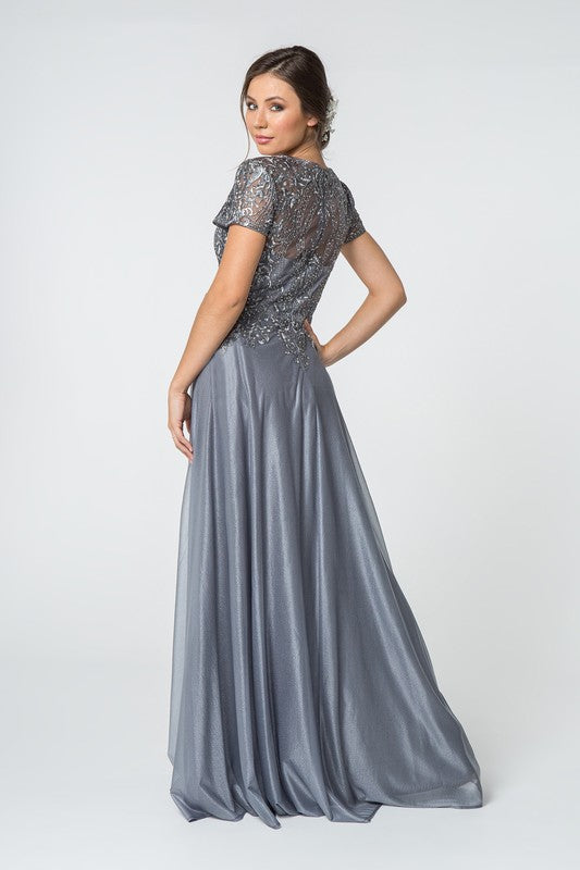 SILVER RUSH GOWN