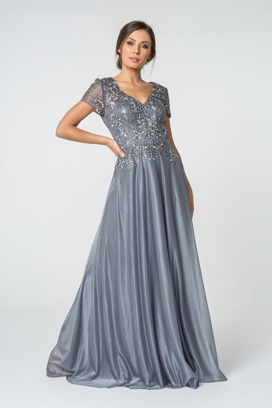 SILVER RUSH GOWN