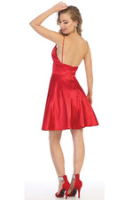 SEXY SATIN SHORT DRESS