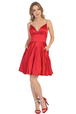 SEXY SATIN SHORT DRESS