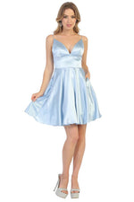 SEXY SATIN SHORT DRESS