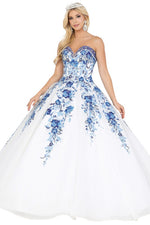 MAKE A WISH SWEETHEART CUT BALL GOWN