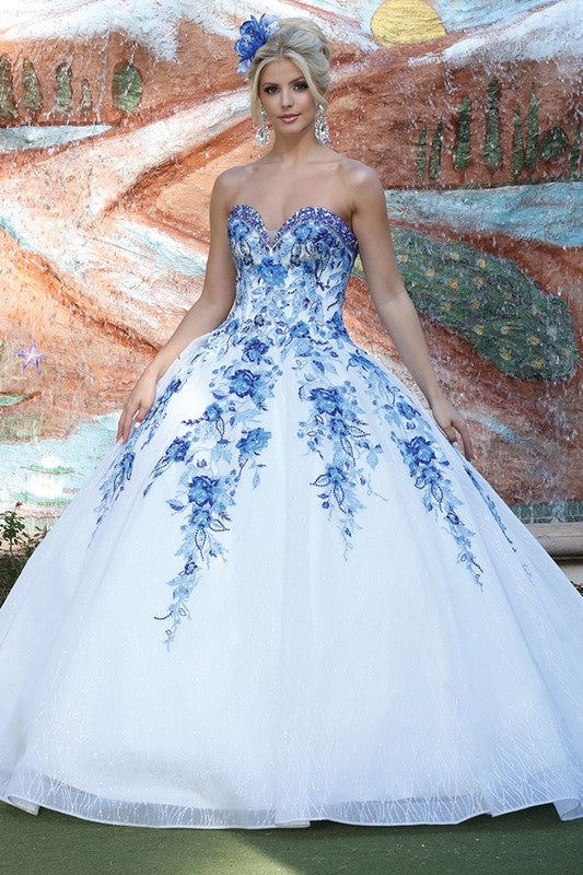 MAKE A WISH SWEETHEART CUT BALL GOWN