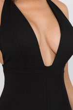 CITY VIBE V-NECK WIDE LEG JUMPSUIT