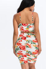 ISLAND LOVE FLORAL MINI DRESS