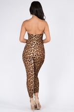 YOUR THE ONE LEOPARD PRINT TUBE JUMPSUIT