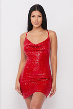 IT’S A SCORE SEQUIN BODY CON DRESS