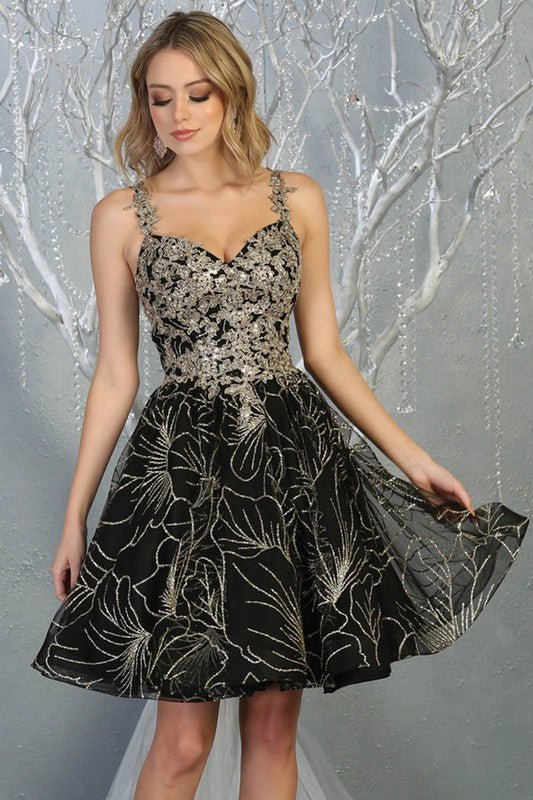 ALL THE GLITZ AND GLITTER SHORT DRESS