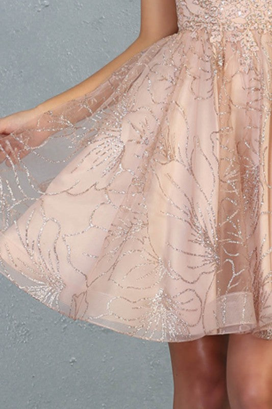 ALL THE GLITZ AND GLITTER SHORT DRESS