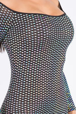 VEGAS BOUND OFF SHOULDER GLITZY JUMPSUIT