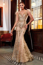 GOLDEN MERMAID MOMENT EVENING GOWN