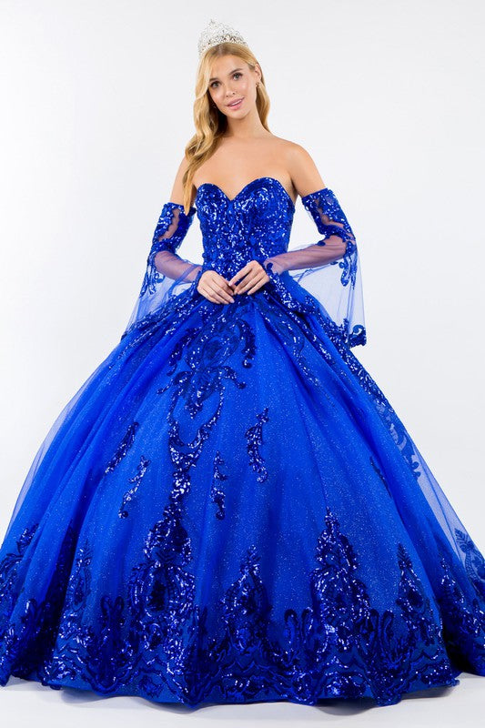 open lace back dress ONCE UPON A TIME BALL GOWN – Marisols.Net