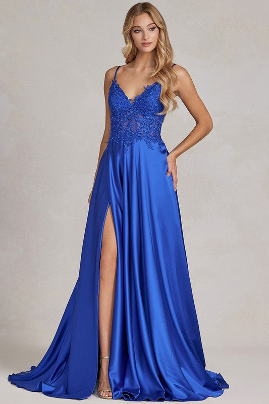 .Natalia Satin Flare..