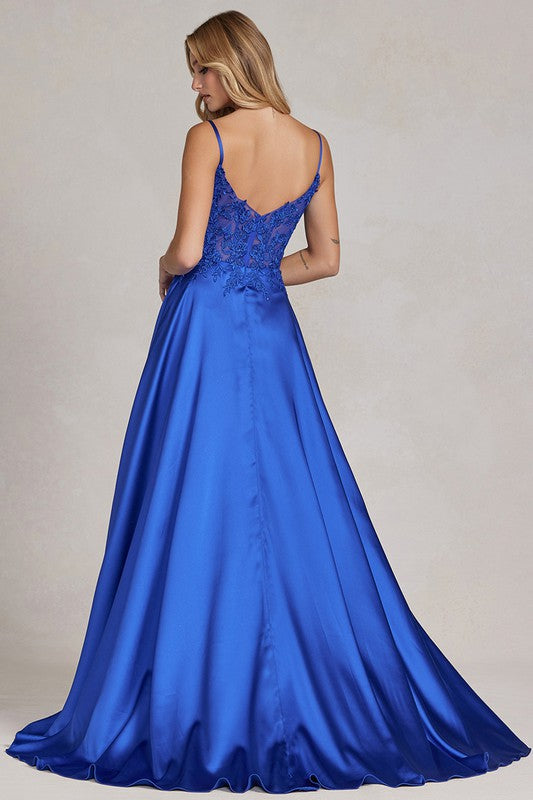 .Natalia Satin Flare..