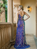 IRIDESCENT EVENINGS SWIRL GOWN