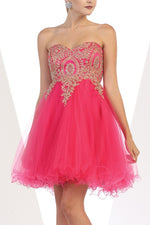 MISS BEDAZZLED HOMECOMING DRESS