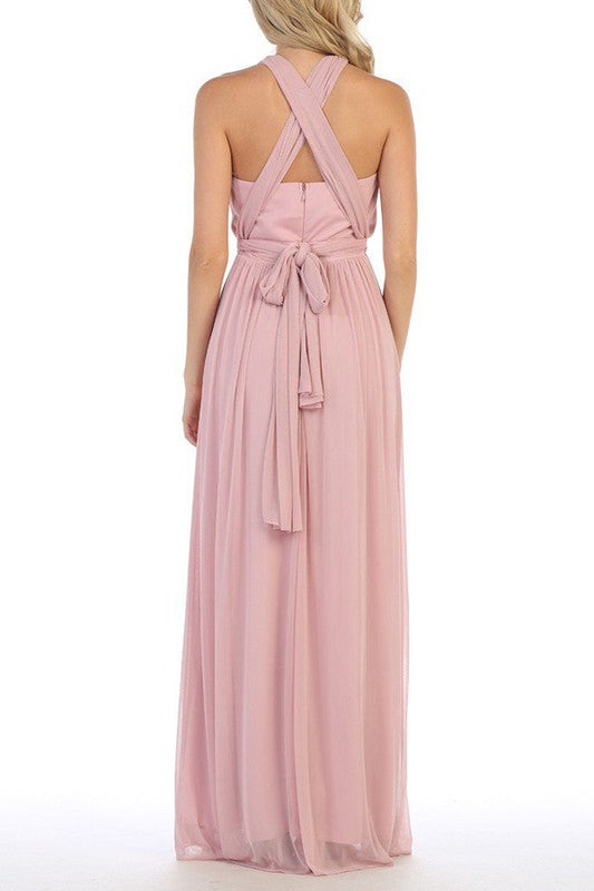 VERSATILE PERSONALITY BRIDESMAID GOWN