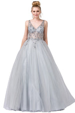 STORYBOOK EMBELLISHED BALL GOWN