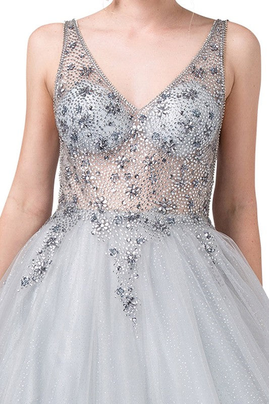 STORYBOOK EMBELLISHED BALL GOWN