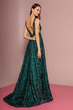FOREVER EMERALD LONG EVENING GOWN