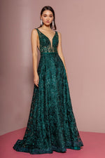 FOREVER EMERALD LONG EVENING GOWN