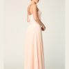 SIMPLE AND FLOWY BRIDESMAID CHIFFON GOWN