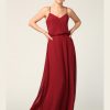 SIMPLE AND FLOWY BRIDESMAID CHIFFON GOWN